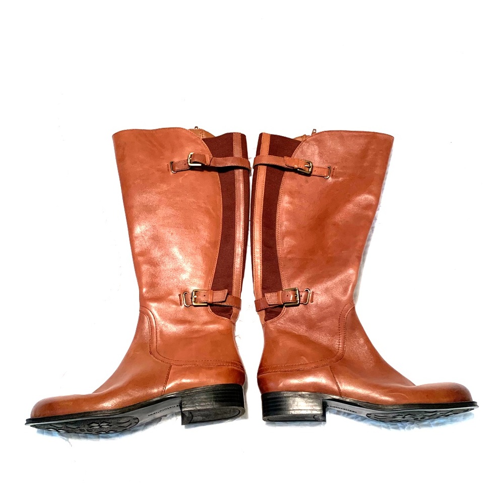 Naturalizer Wide Calf Jamison Brown Riding Boots